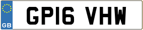 Trailer License Plate